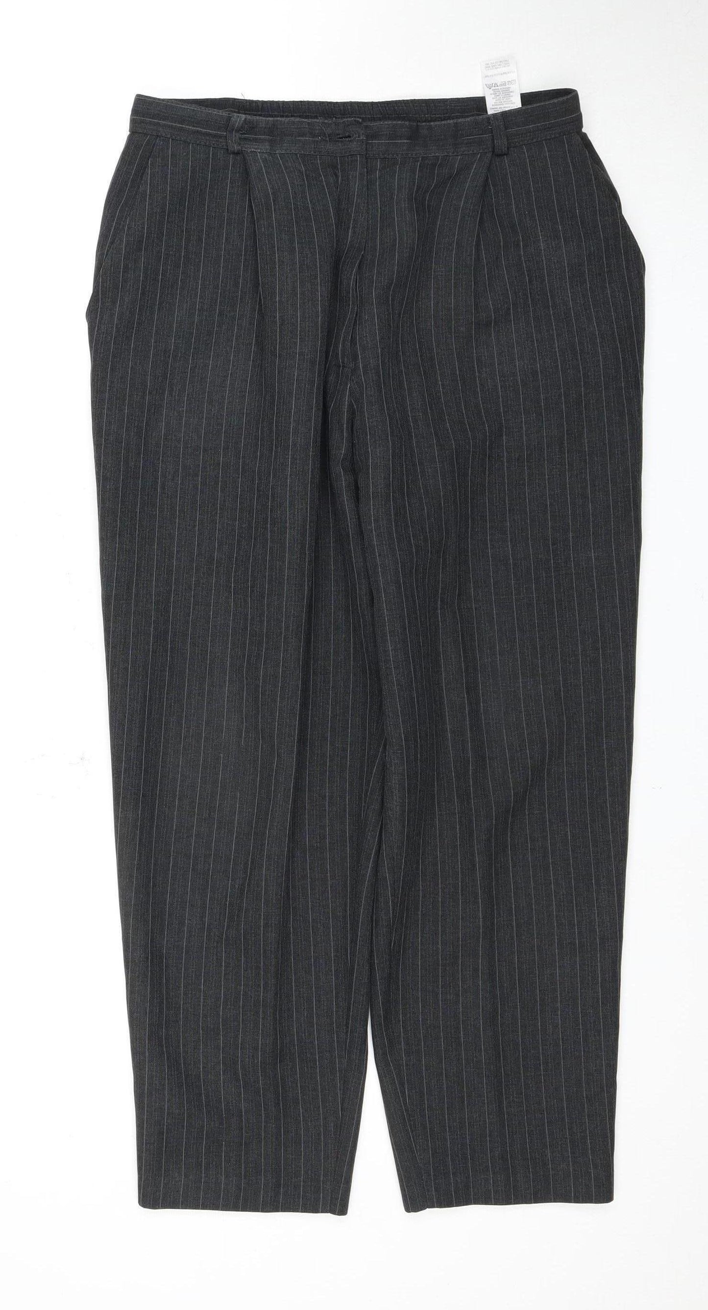 Womens UK Size 16 Marks and Spencer Regular Fit  Grey Trousers