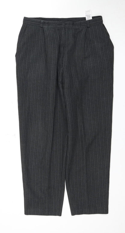 Womens UK Size 16 Marks and Spencer Regular Fit  Grey Trousers