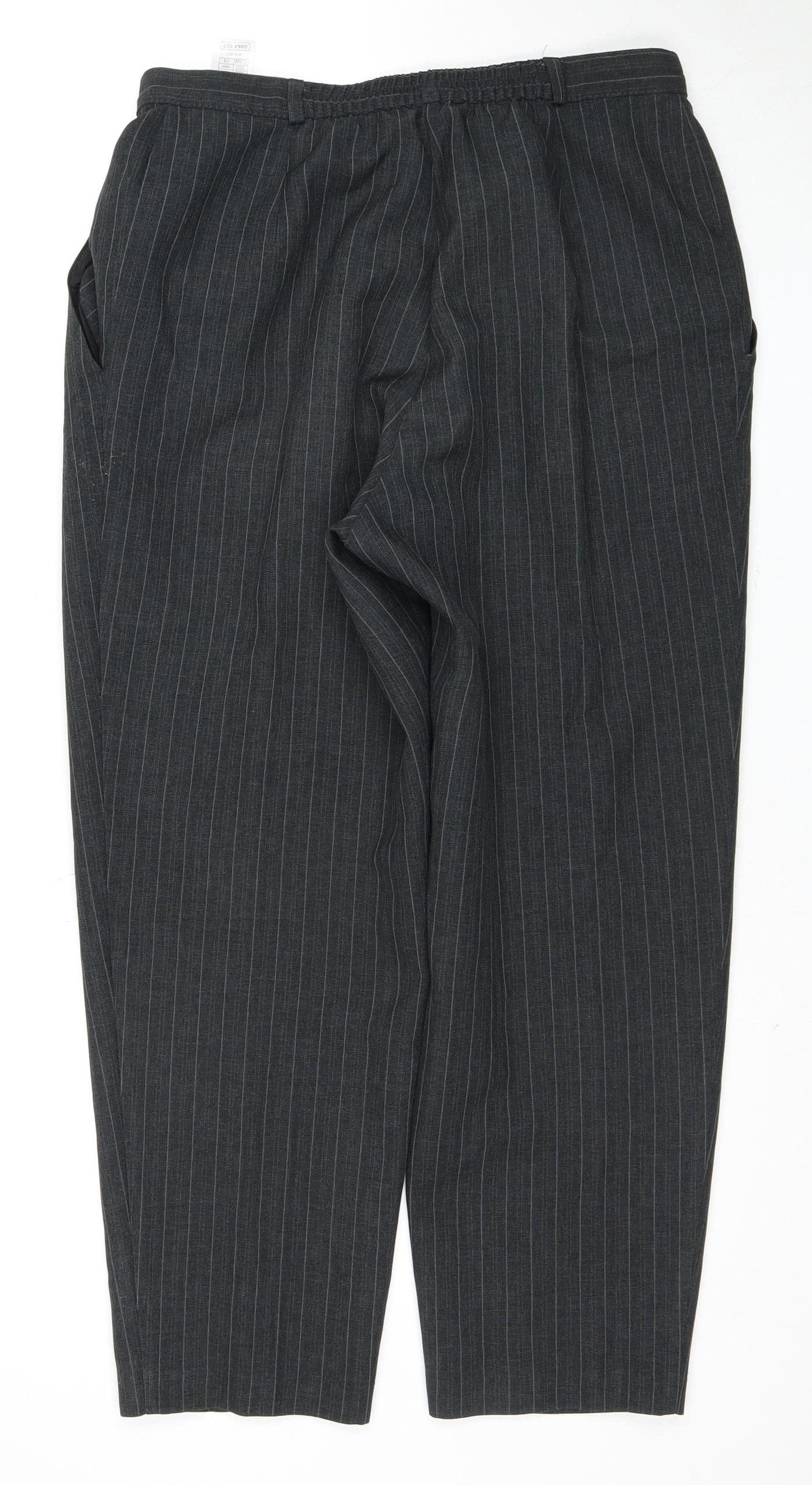 Womens UK Size 16 Marks and Spencer Regular Fit  Grey Trousers