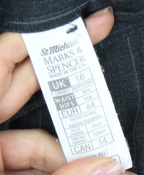 Womens UK Size 16 Marks and Spencer Regular Fit  Grey Trousers