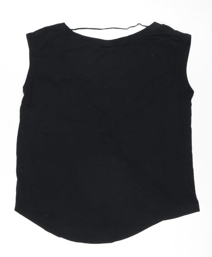 Womens UK Size L Nike Black Basic Tank