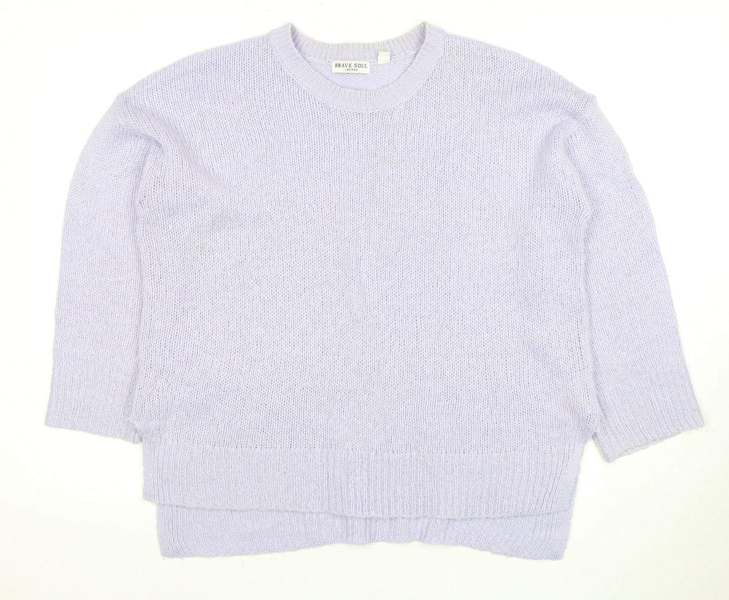 Womens UK Size L Brave Soul White Pullover Jumper