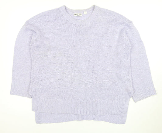 Womens UK Size L Brave Soul White Pullover Jumper