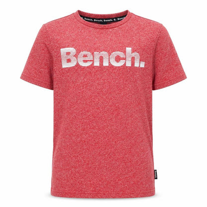 Bench Boys Red Logo T-Shirt, Size 7-8 Years, Regular Fit