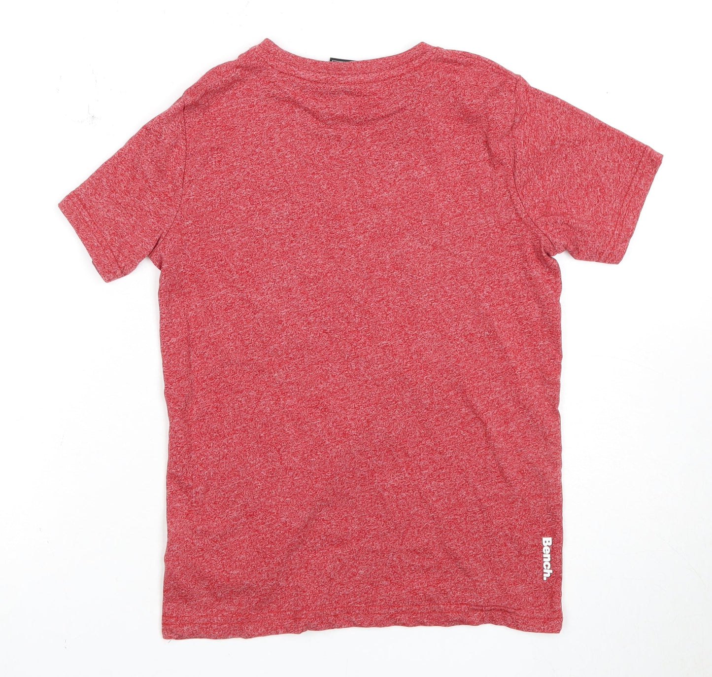 Bench Boys Red Logo T-Shirt, Size 7-8 Years, Regular Fit