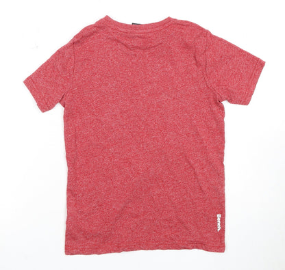 Bench Boys Red Logo T-Shirt, Size 7-8 Years, Regular Fit