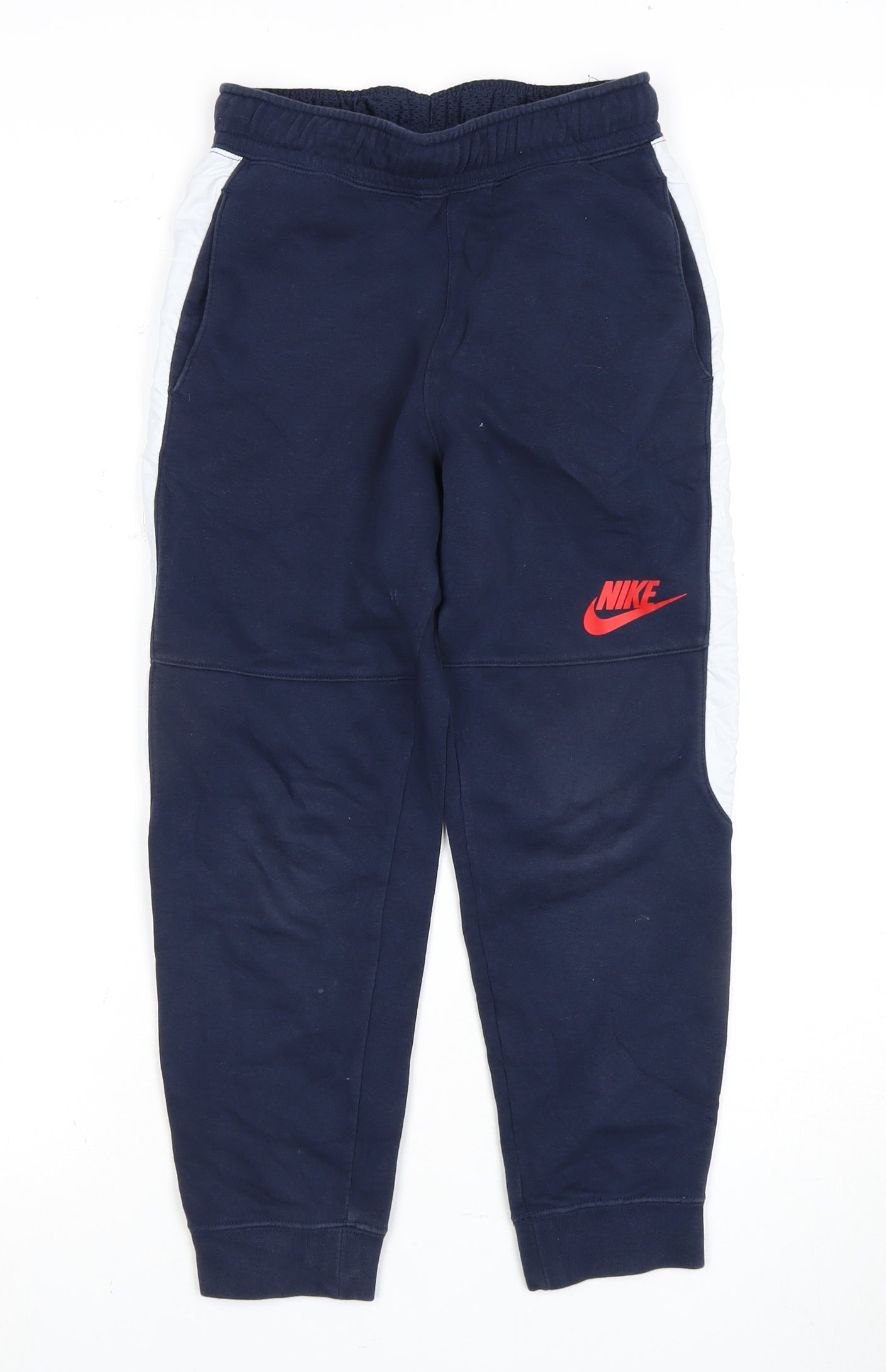 Nike Boys Blue Jogger Trousers, Size M, Cotton Blend