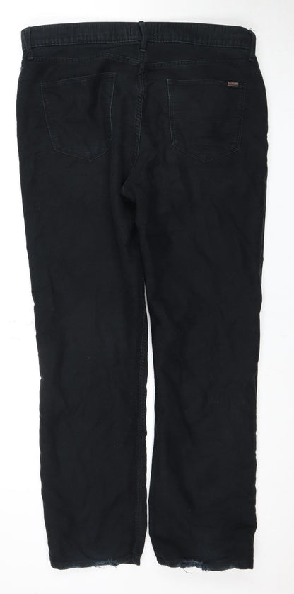 Marks and Spencer Men's Black Straight Jeans 31 in