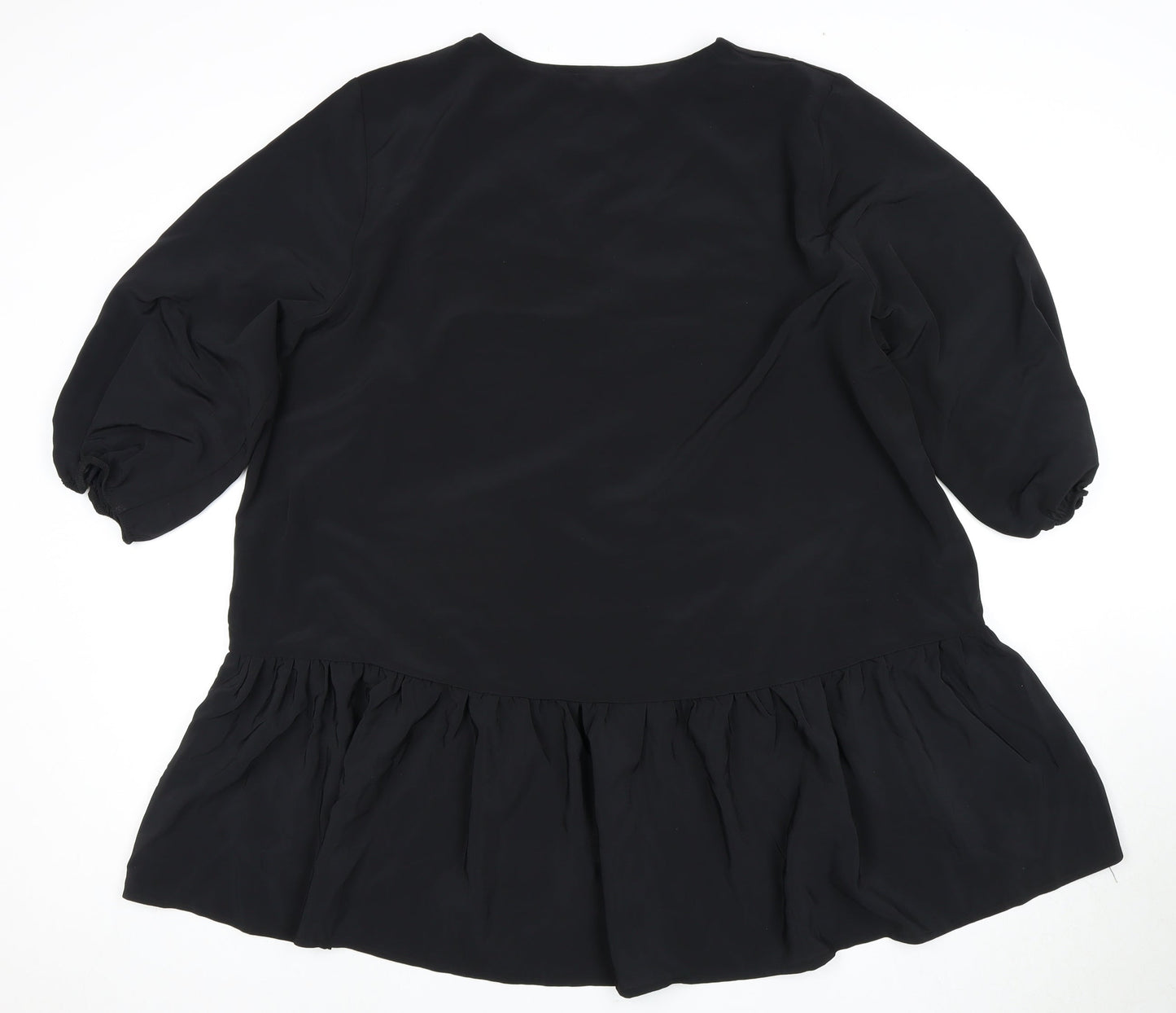 Womens UK Size 20 Kaleidoscope Black Tunic Blouse