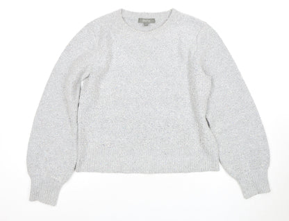 Oasis Women's Grey Crew Neck Pullover Jumper Medium