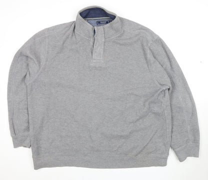Maine New England Men's XL Grey Collared Pullover Jumper
