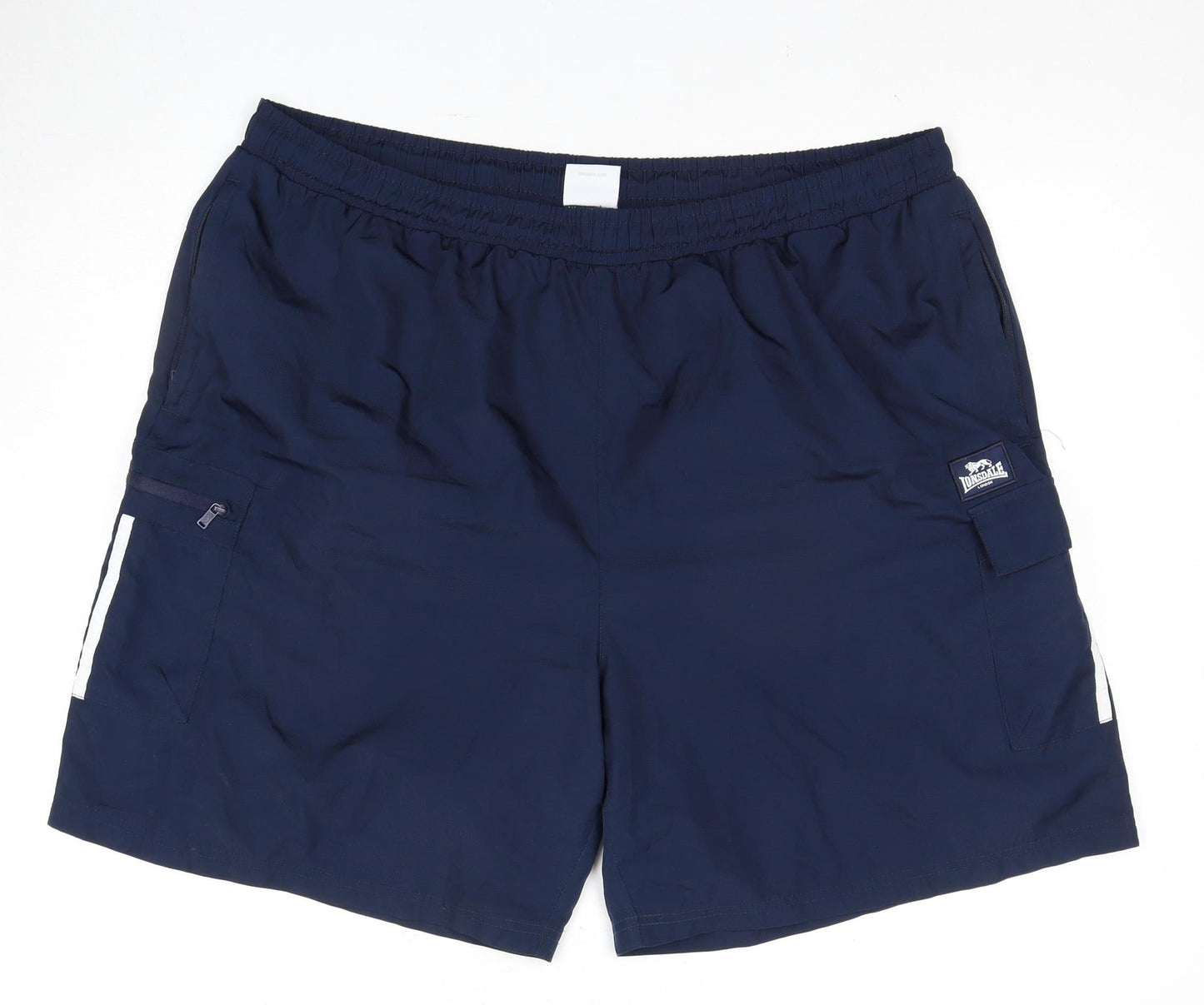 Lonsdale Men's Blue Cargo Shorts 3XL Relaxed Fit