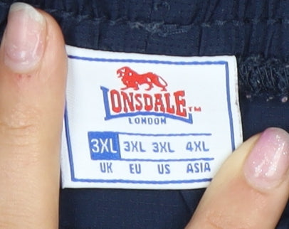 Lonsdale Men's Blue Cargo Shorts 3XL Relaxed Fit