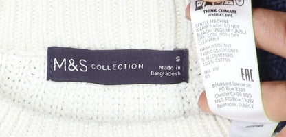 Womens UK Size S Marks and Spencer Multicoloured Pullover Jumper