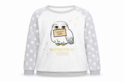 Harry Potter Women's Grey XL Fleece Pyjama Top