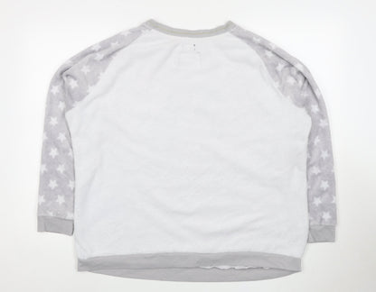 Harry Potter Women's Grey XL Fleece Pyjama Top