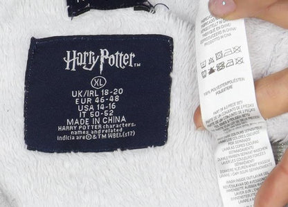 Harry Potter Women's Grey XL Fleece Pyjama Top