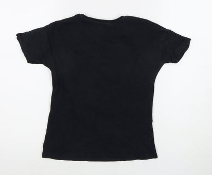 Marks and Spencer Girls Black Disney Princess T-Shirt 9-10 Years