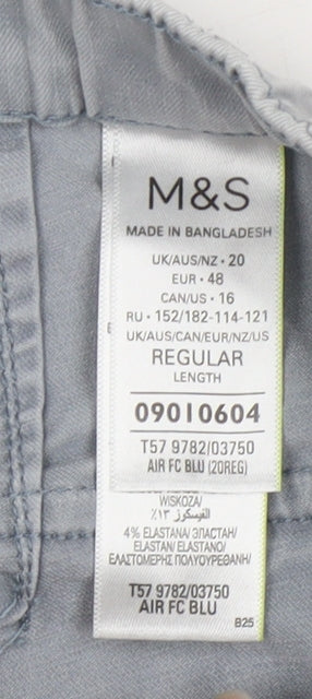 Womens UK Size 20 Marks and Spencer Regular Fit  Blue Jeans