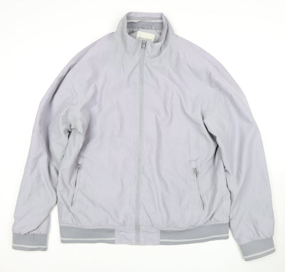 Aspen & Court Men's Grey Full-Zip Jacket - Large