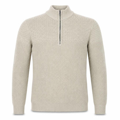 Mens UK Size M Blend Beige Pullover Jumper