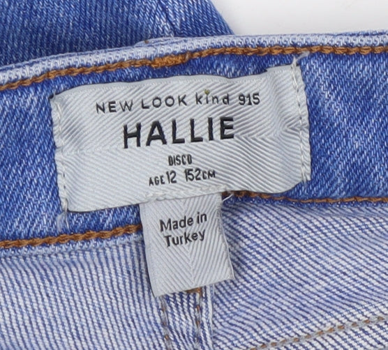 New Look Girls Blue Skinny Jeans, Age 12, Ripped Detail