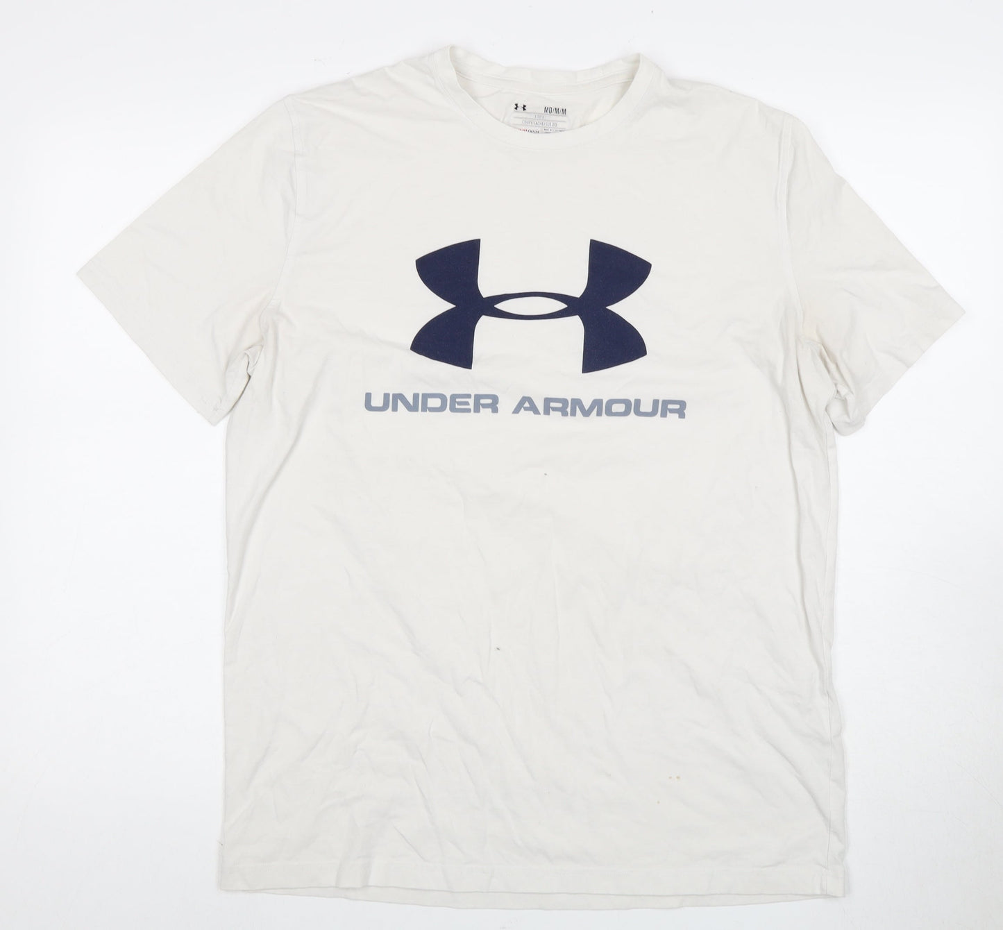 Under Armour Men's White M Logo T-Shirt