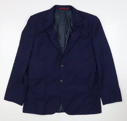 Mens UK Size 42 Burton Regular Blue Suit Jacket