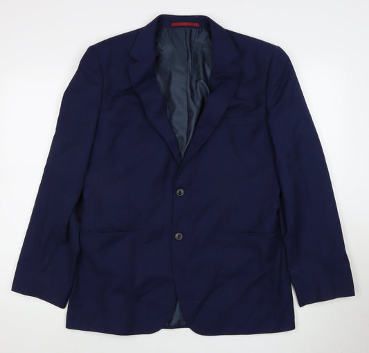 Mens UK Size 42 Burton Regular Blue Suit Jacket