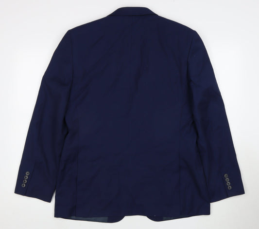 Mens UK Size 42 Burton Regular Blue Suit Jacket