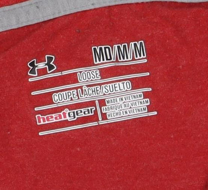 Under Armour Men's Red Loose Fit T-Shirt M