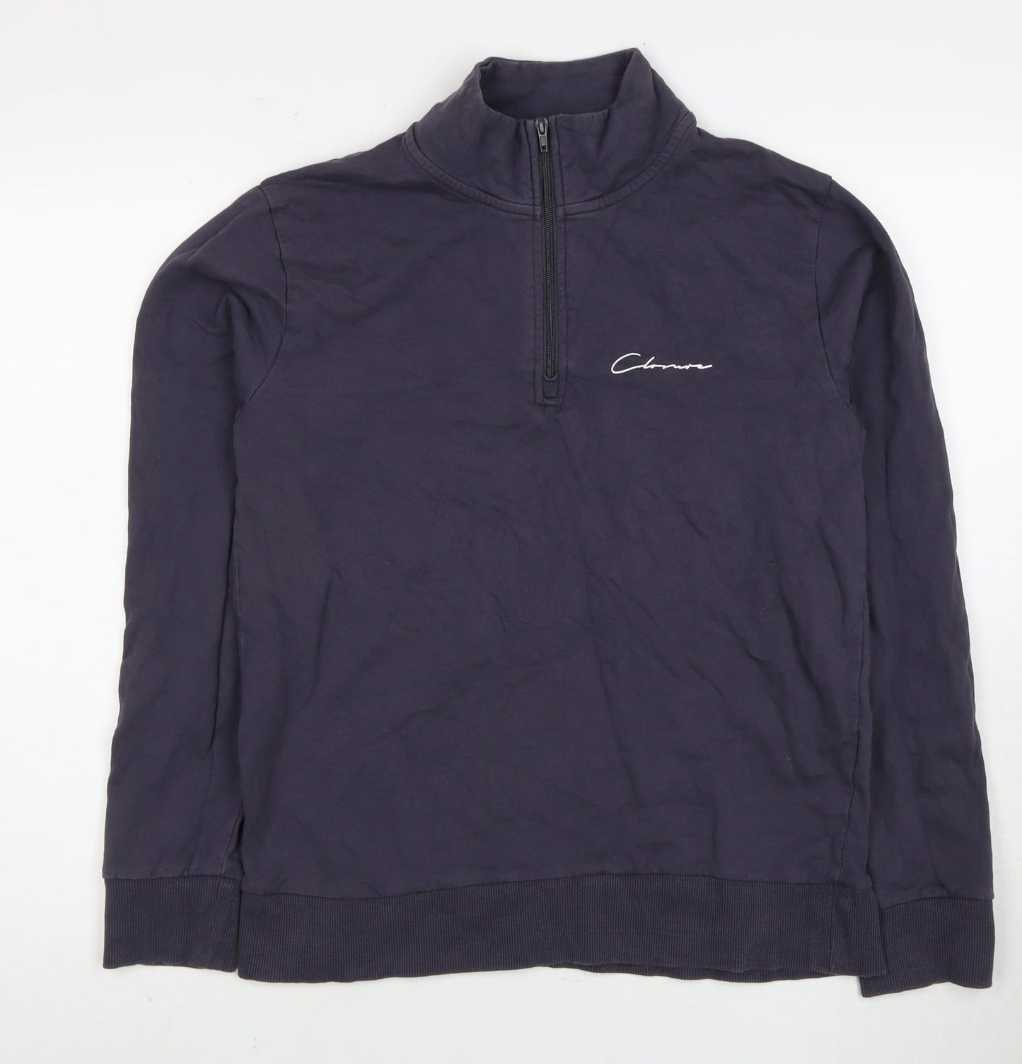 Mens UK Size M Closure London Blue Pullover Sweatshirt