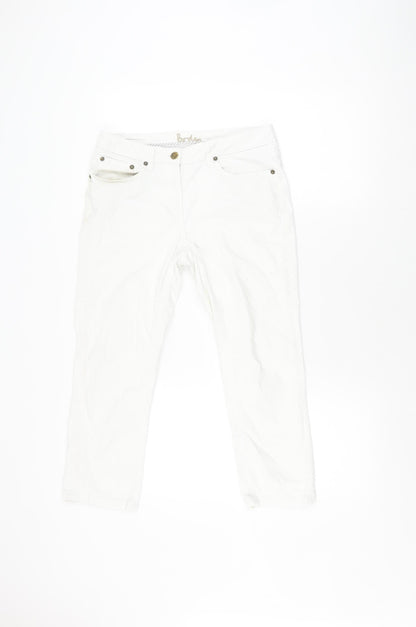 Boden Women's White Jeans Size 10 with Pockets