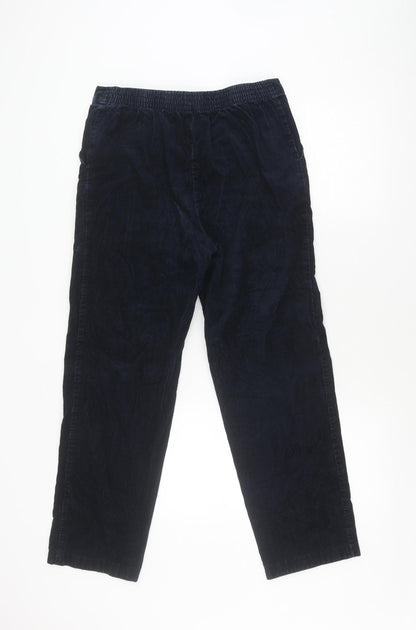Womens UK Size 12 Marks and Spencer Regular Fit  Blue Trousers