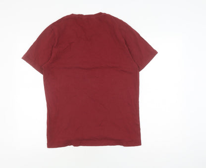 Original Penguin Men's Red Cotton T-Shirt, Size M