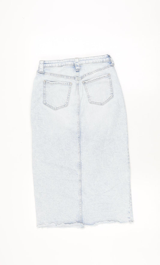 H&M Teens Blue Denim Pencil Skirt Size 10