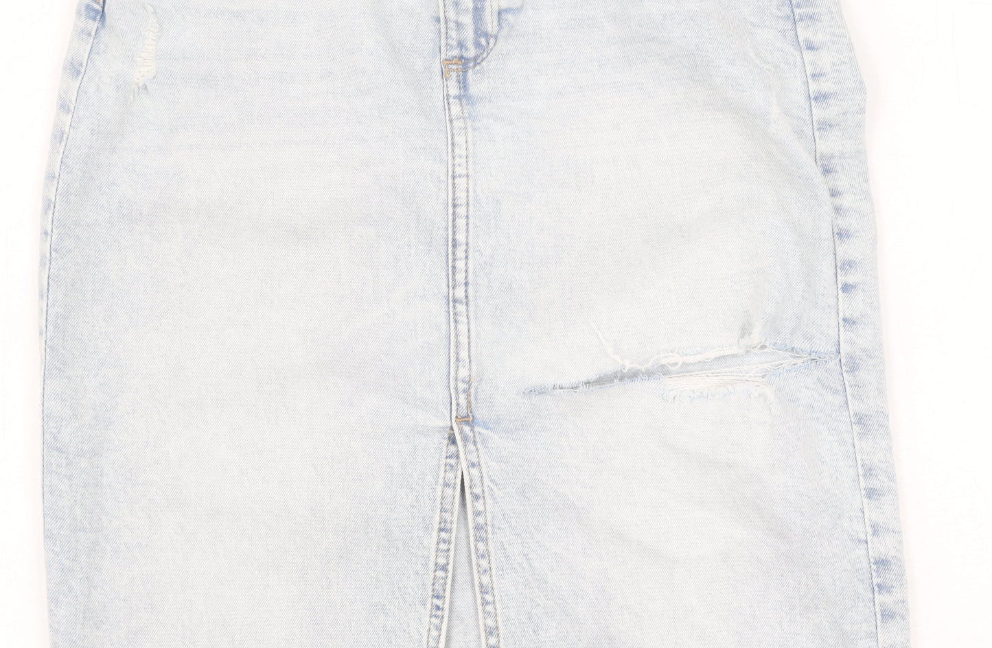 H&M Teens Blue Denim Pencil Skirt Size 10