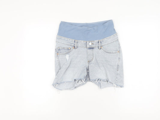 H&M Women's Blue XS Maternity Denim Shorts