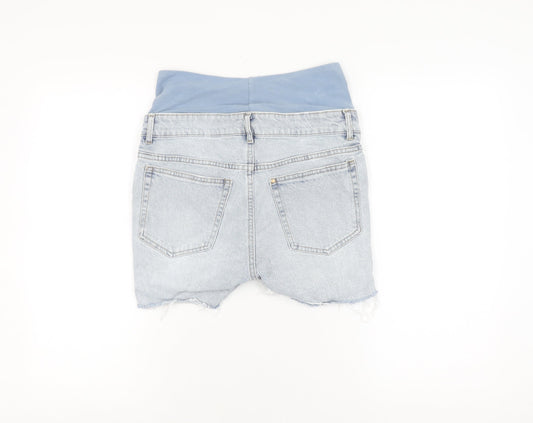 H&M Women's Blue XS Maternity Denim Shorts