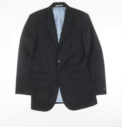Mens UK Size 36 Charles Tyrwhitt Regular Black Suit Jacket
