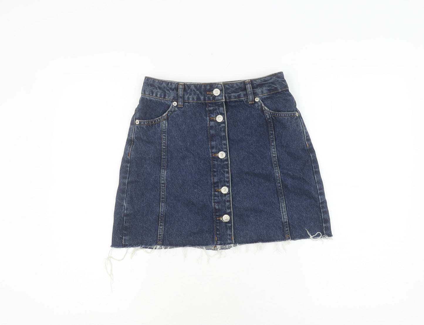 Womens UK Size 8 Topshop  Denim Skirt