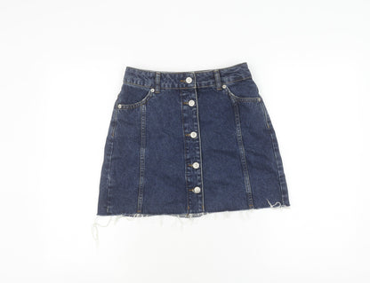 Womens UK Size 8 Topshop  Denim Skirt