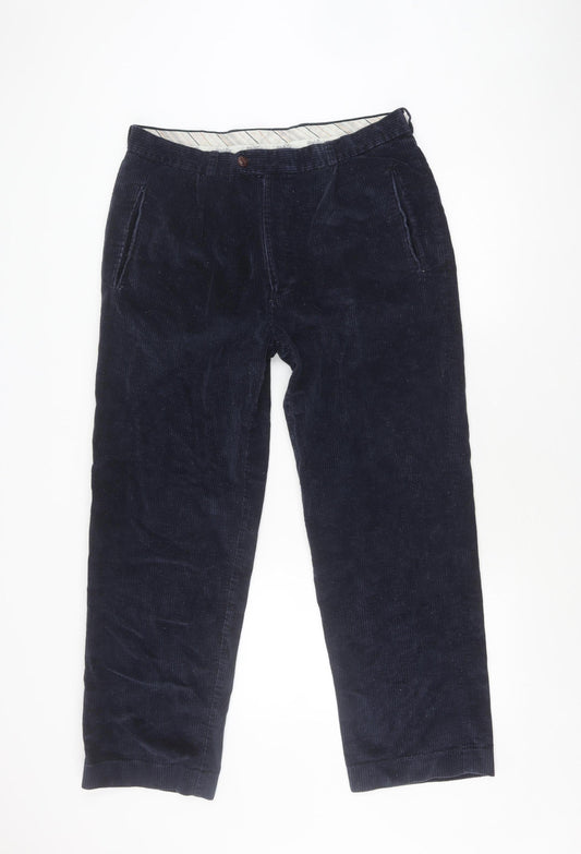 Wolsey Men's Blue Corduroy Trousers Size L