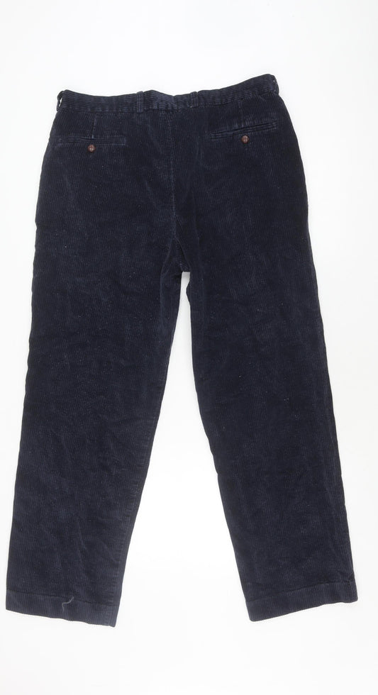 Wolsey Men's Blue Corduroy Trousers Size L