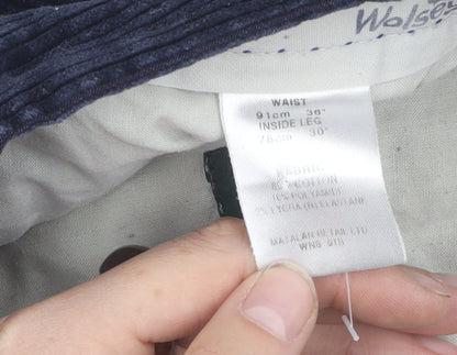 Wolsey Men's Blue Corduroy Trousers Size L