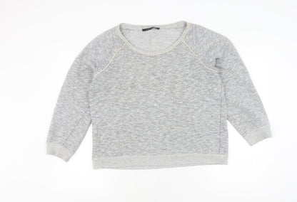 Womens UK Size L French Connection Grey Pullover Sweatshirt