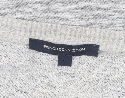Womens UK Size L French Connection Grey Pullover Sweatshirt