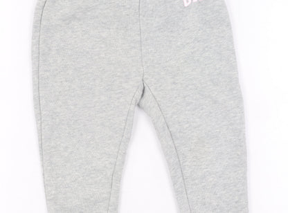 GAP Girls Grey Jogger Trousers 2 Years, Elastic Waist
