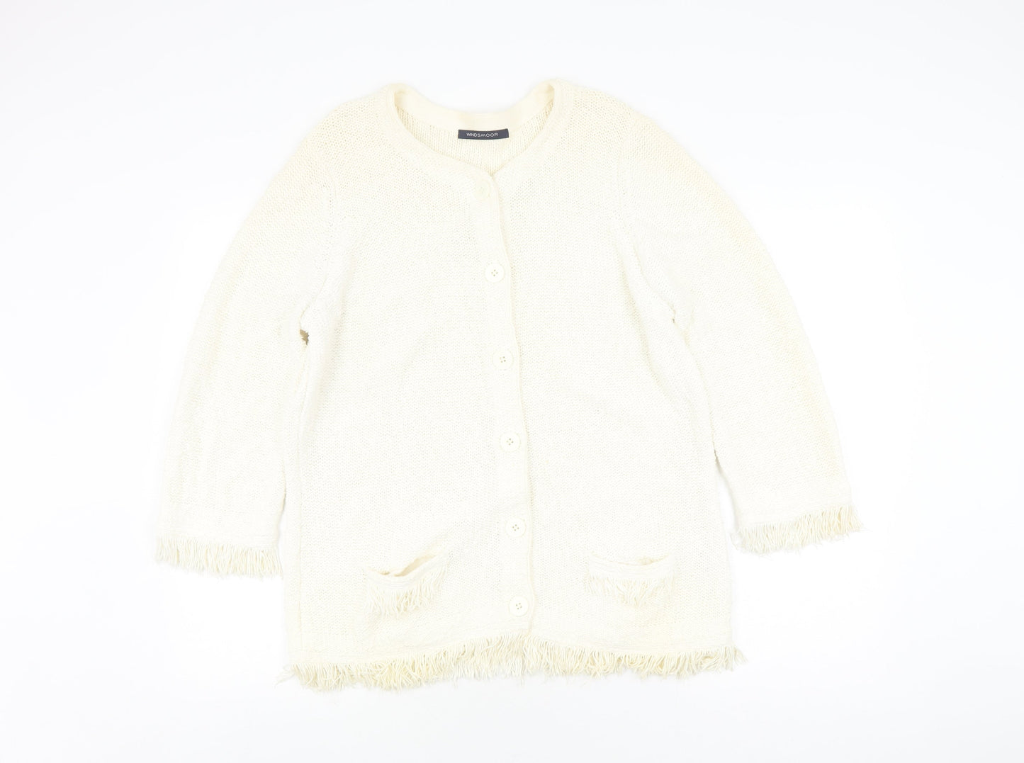 Womens UK Size L Windsmoor Ivory Cardigan Jumper
