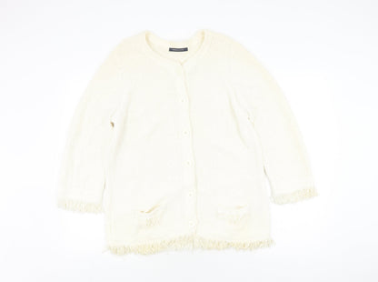 Womens UK Size L Windsmoor Ivory Cardigan Jumper